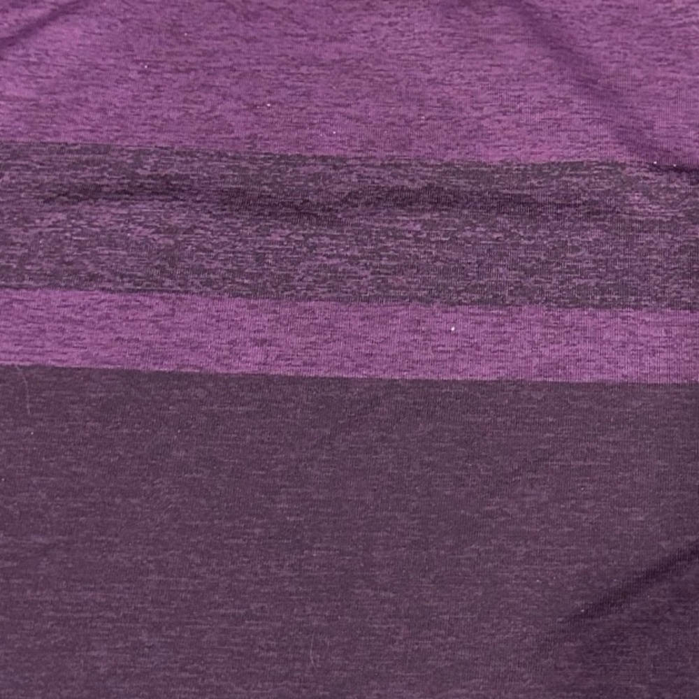 OAKLEY Women Activewear Top Purple Striped Loose Fit Crew Neck, Size Medium. - Picture 3 of 8